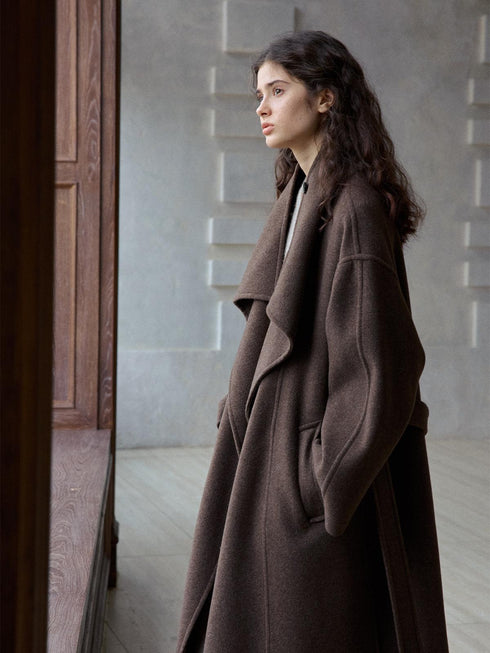 Lumen Double-Faced Notched Wool Coat